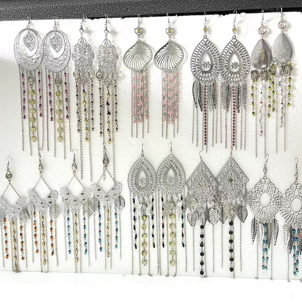 Wholesale Bundle Of 10 925 Silver Dangle Chandelier Earrings